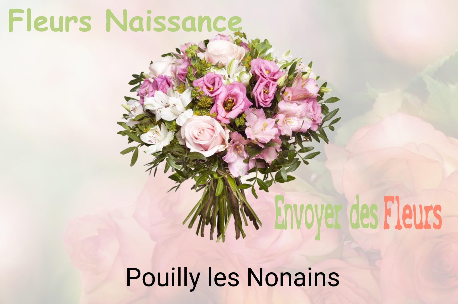 Bouquet de fleurs de naissance livré à Pouilly-les-Nonains