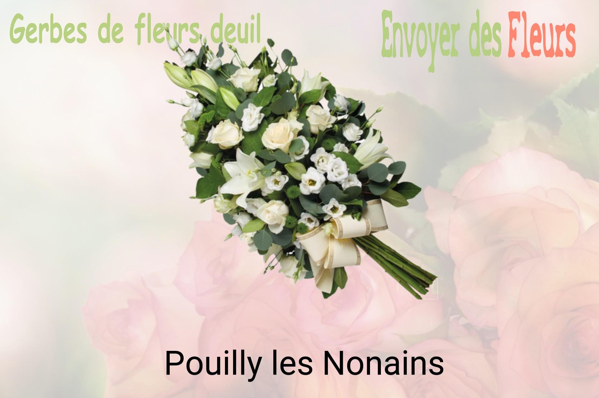 Gerbe de fleurs de deuil livrée à Pouilly-les-Nonains